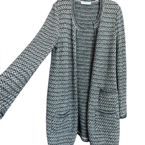 Amina Rubinacci Napoli Wool Cashmere Knit Coat EU 48